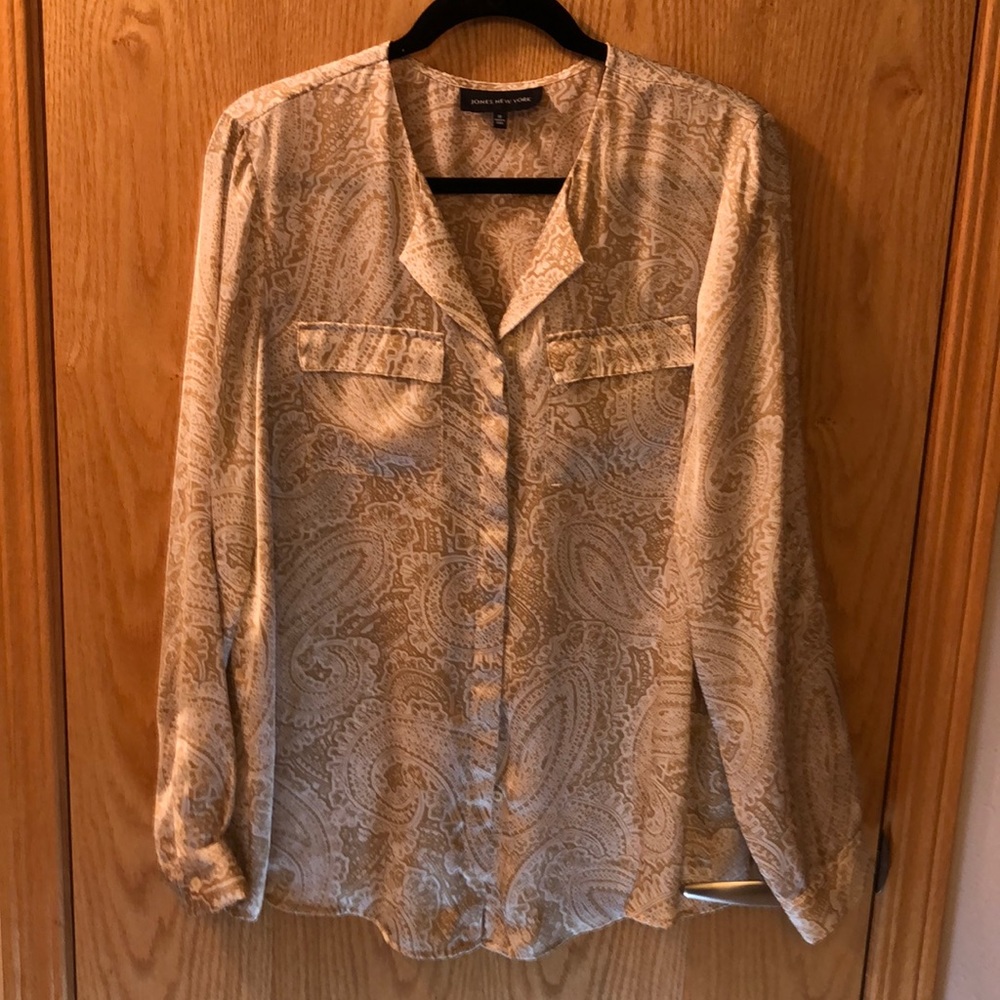 Silky Beige Blouse